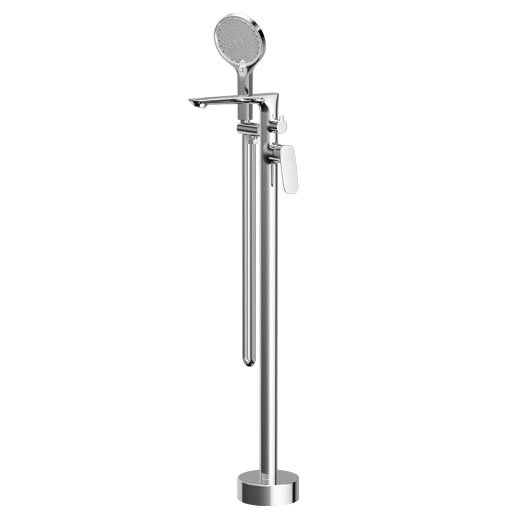 Heimberg-Urban Free Standing Bath Mixer with Diverter, Chrome Plated, Single Lever