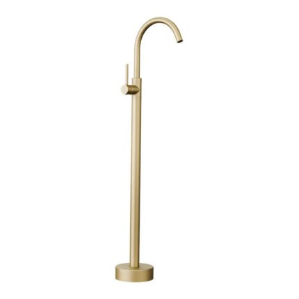 HEIMBERG VOLA Free Standing Basin Mixer in Brushed Gold with Concealed Box