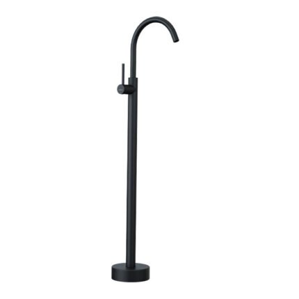 HEIMBERG VOLA Free Standing Basin Mixer in Matt Black with Concealed Box