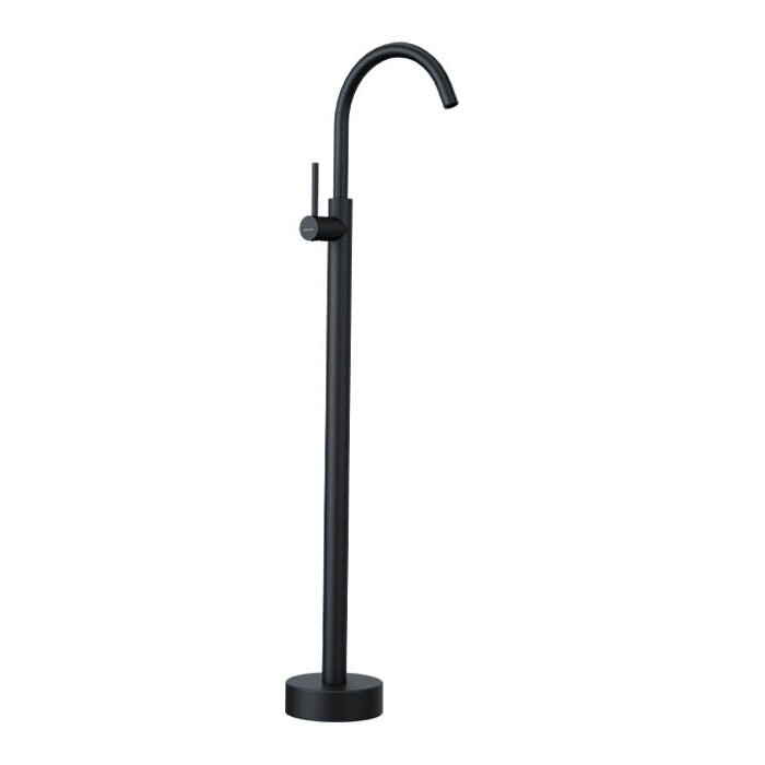 HEIMBERG VOLA Free Standing Basin Mixer in Matt Black with Concealed Box