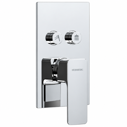 CONCEALED BATH/SHOWER MIXER WITH PUSH BUTTON ACTIVATED