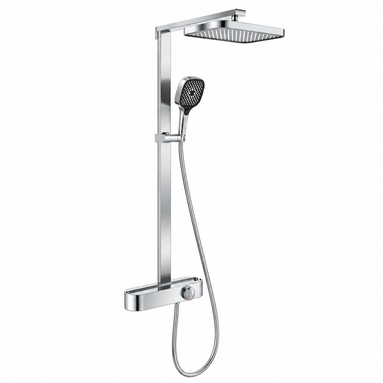 Polished Chrome Shower Column Assembly-4