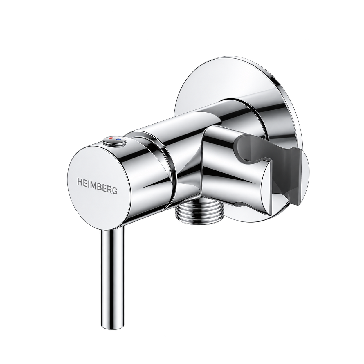Polished chrome bidet mixer with HEIMBERG-2